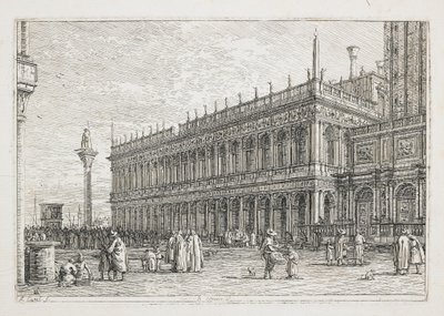 La Libreria, Plate from Vedute, Altre Presse da i Loughi, Altre Ideate, 1740-1745 by Giovanni Antonio Canal